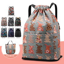 大容量折叠抽绳包便携旅行大容量尼龙布收纳背包束口袋女双肩包