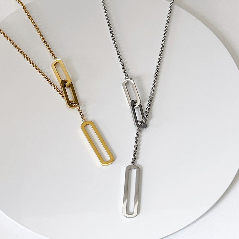 26g Weight Vacuum Plating Gold Plating Process 18K Gold Plated Plating Material Titanium Steel Pendant Material Pendant Necklace Classification Titanium Steel Chain Material 1 Piece Quantity Holiday, Daily Occasion Titanium Steel Material Geometric Pattern Unisex Gender Plating Design Casual, Simple Style Style Titanium Steel 18K Gold Plated Casual Simple Style Plating Geometric Pendant Necklace 2