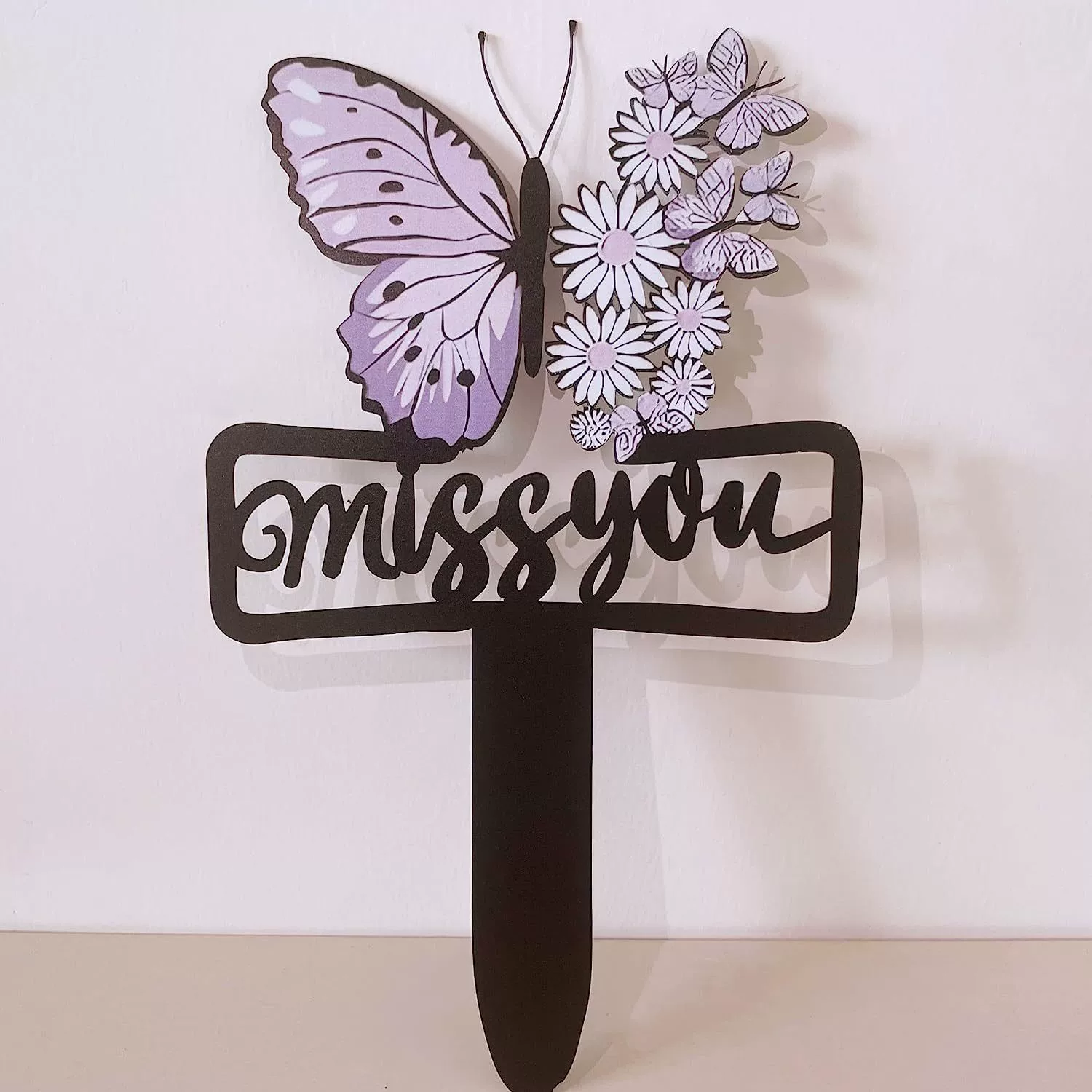 Трансграничный Новый Цзи кованая железная свая Марк Открытый Двор Сад Металлическая Бабочка украшение подарок кладбище памятная тарелка