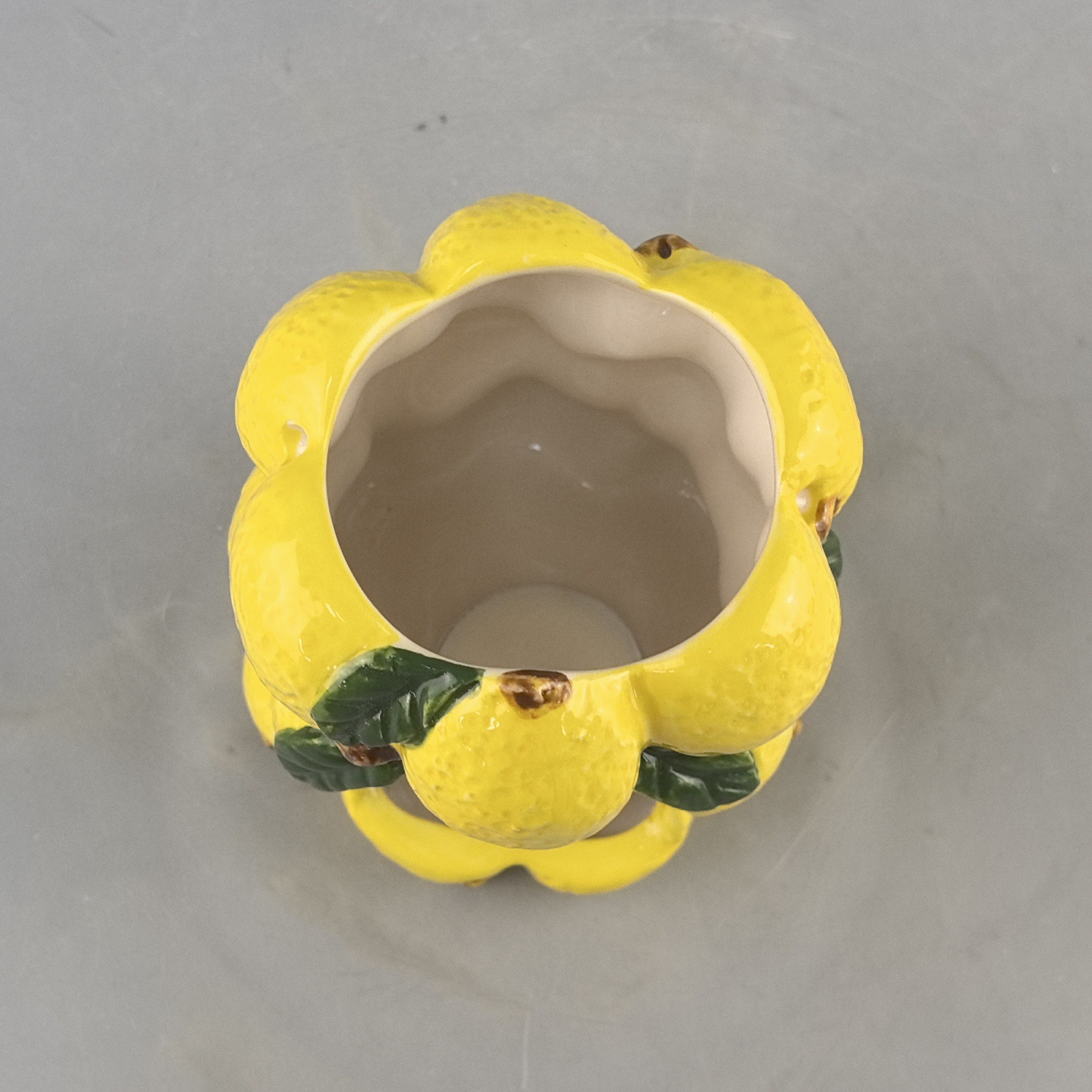 Frutas creativas limón cerámica estufas de sabor pequeño recipiente de vela fresca escritorio decorativo simple adornos transfronterizos