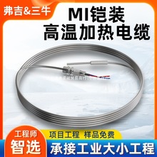 MI鎧裝伴熱帶不銹鋼發熱電纜825合金礦物絕緣電纜220V高溫電熱帶
