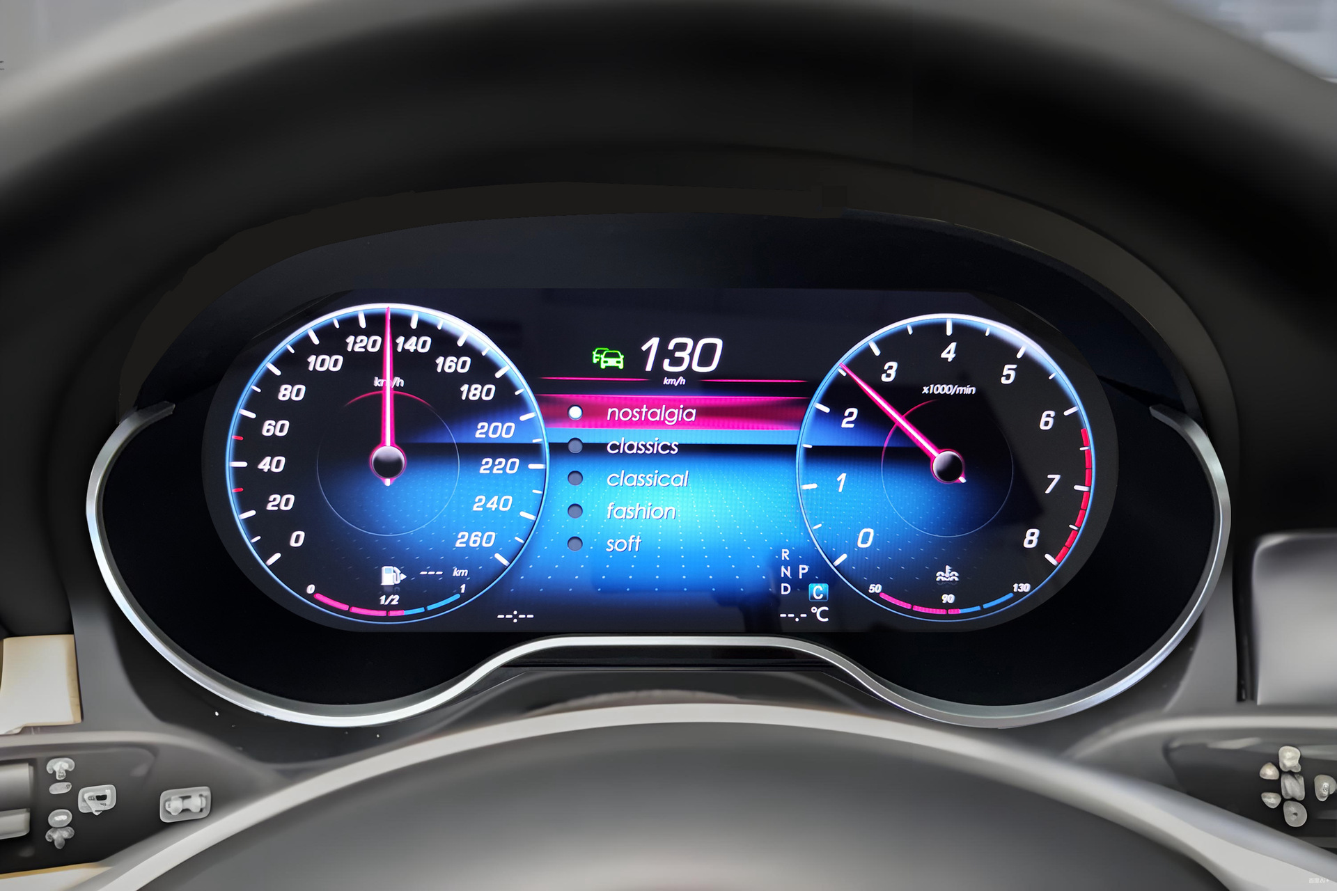 Suitable for Mercedes-Benz a Cla/Gla New Models, the Lcd Instrument Panel Supports Carplay, Android Auto, and Hicar