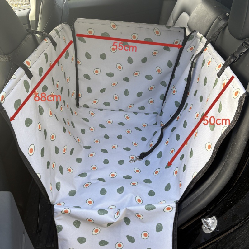 Alfombra de coche para mascotas de doble capa transfronteriza alfombra de coche de salida para perros fila trasera Asiento único estera para mascotas cubierta de asiento protectora