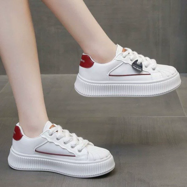 Маленькие белые туфли женские 2024 весенние раковины головы женские повседневные туфли