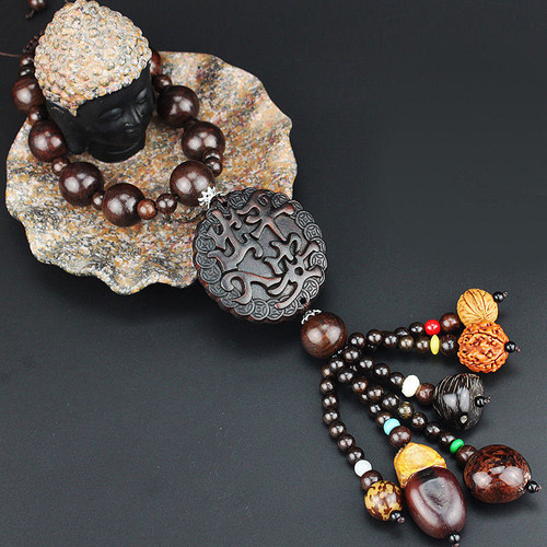 Car pendants, mahogany creative high-end car pendants, men and women car pendants, rearview mirror pendants