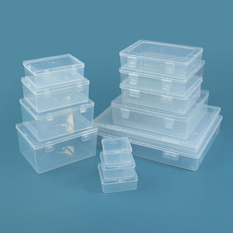 Rectangular Empty Box Transparent Plastic Jewelry Beaded Packaging Box Hardware Accessories Storage Box Fishing Gear Digital Component Box