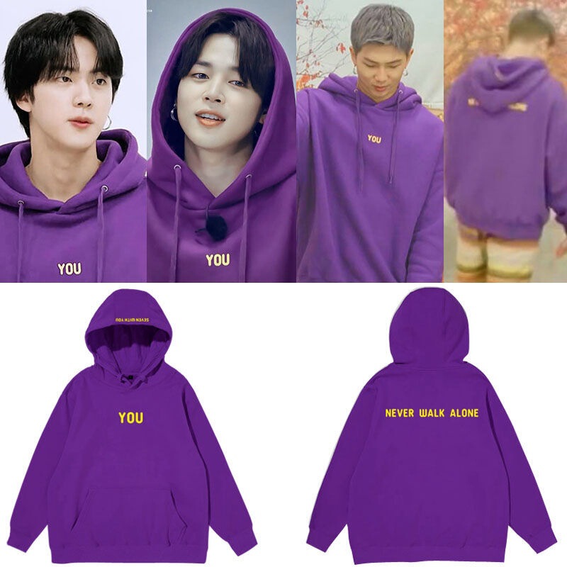 Bulletproof Youth League Jin Nan Jun Shuo Zhen Jin Tai Hang Tian Lao Guo Ji-min with Autumn and Winter Velvet Hooded Wei Clothes