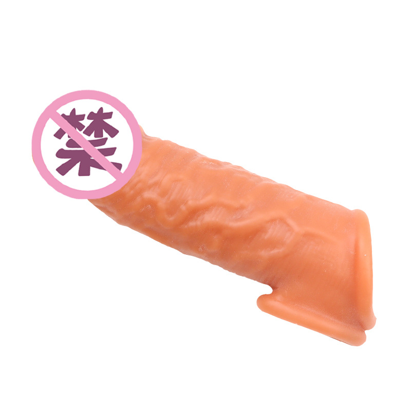 Wolf-Tooth Textured Silicone Condom Sleeve for Men, Reusable Delay Cover, 75 g — detail image 8