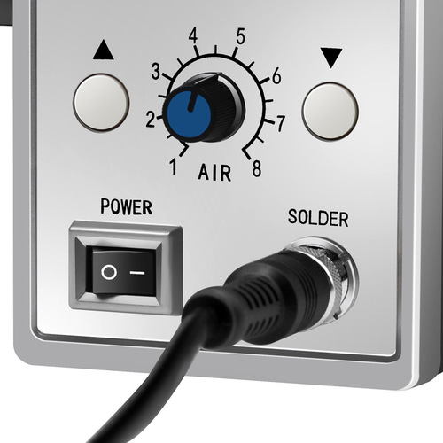 858D Hot Air Gun SMD Phone Repair Tool with Heat Desoldering Station, 110V/220V Digital, Temperature Controllable