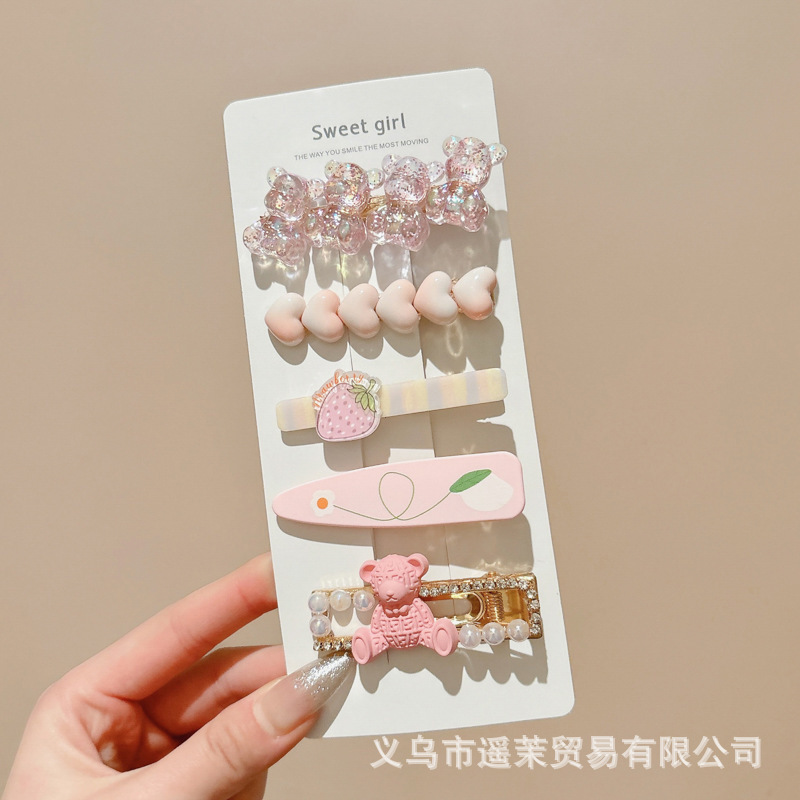多巴胺儿童发夹女前额刘海夹鸭嘴夹头饰发卡碎发侧边卡子发饰夹子|undefined