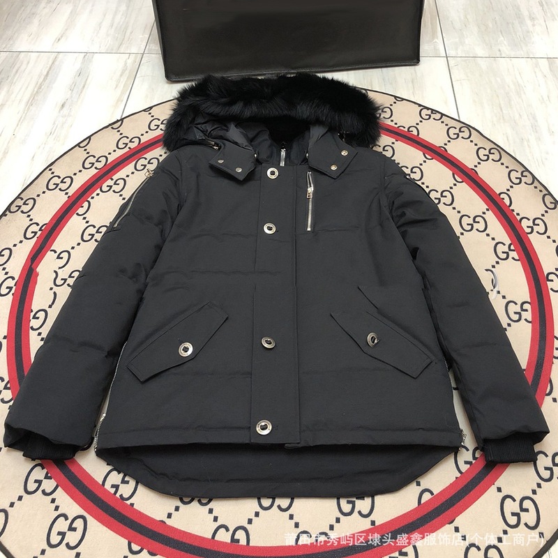跨境moose剪刀羽绒服05款女06款男3Q狐狸毛加拿大同款i派克大衣|undefined