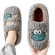 Men's cotton slippers men's winter 2024 new indoor home home warm plush velvet bag with cotton shoes women