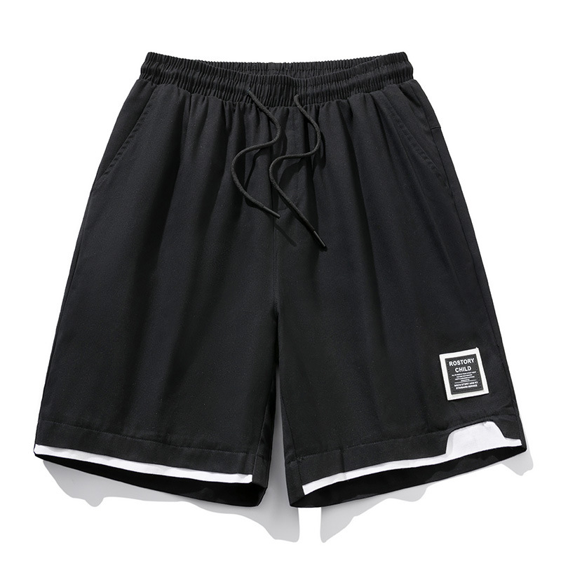 Pantalones cortos de algodón de gran tamaño para niños, deportes japoneses de verano, ocio, tendencia suelta y versátil, pantalones de cinco puntos al por mayor