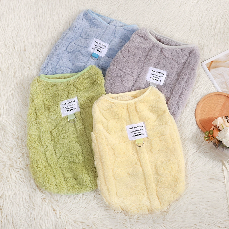 Осенняя и зимняя серия собачьих макаронов может буксировать простой ветер сплошной жилет для домашних животных