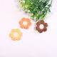 New hot 3cm color six-petal flower embroidery cloth stickers DIY clothing clothing hairpin patch embroidery patch