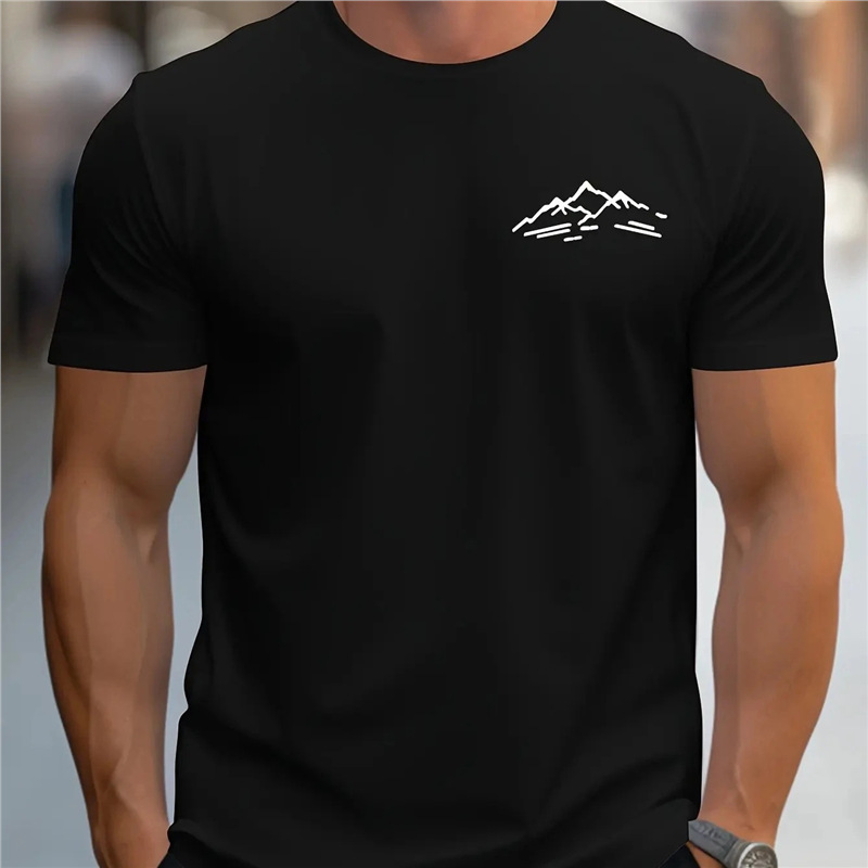 Ocun Men's Summer 100% Cotton Fashionable Casual Sports T-shirt