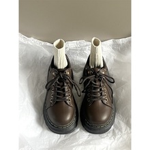 圆头日系小皮鞋女复古英伦风秋冬季新款百搭厚底乐福鞋单鞋黑色