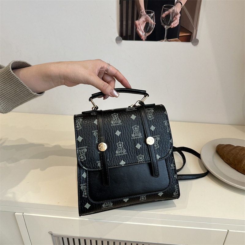 Otoño y invierno retro coreano ins moda mochila de nicho de mujer diseño casual sensación de tendencia alta mochila image 10
