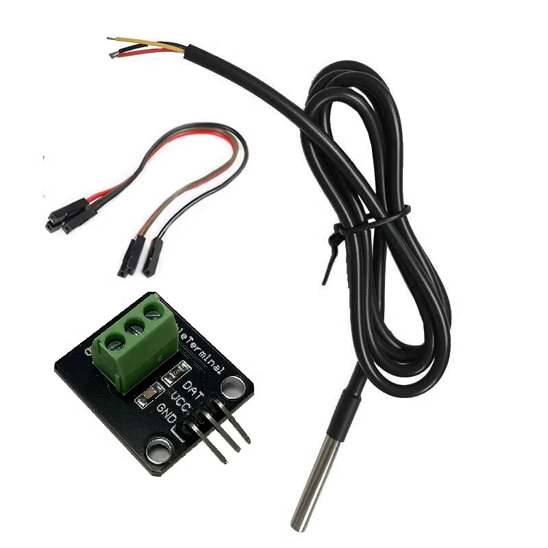 Waterproof probe with wire DS18B20 temperature measurement detection module programmable digital temperature sensor temperature control switch