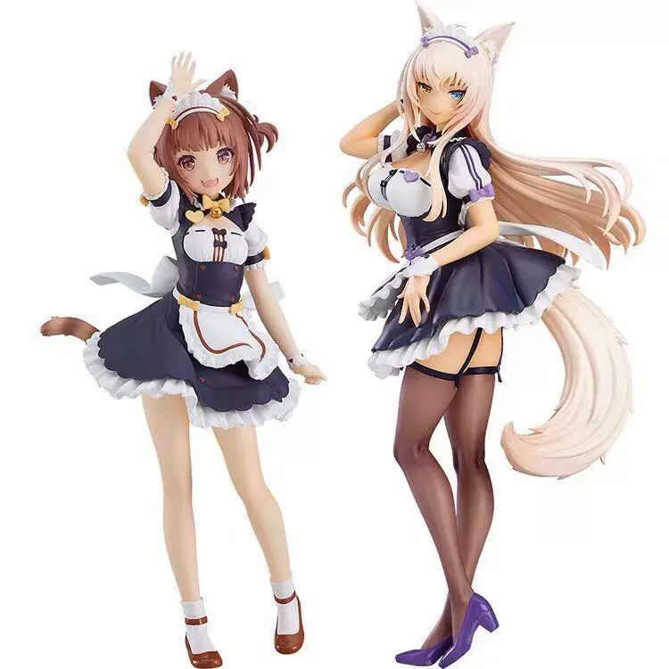 Фигурка Cat Niang Nekopara шоколад и ваниль, 20–22 см, в цветной коробке