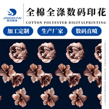 数码印花厂家定制热转移加工 服装家纺底布面料来图来样印花加工