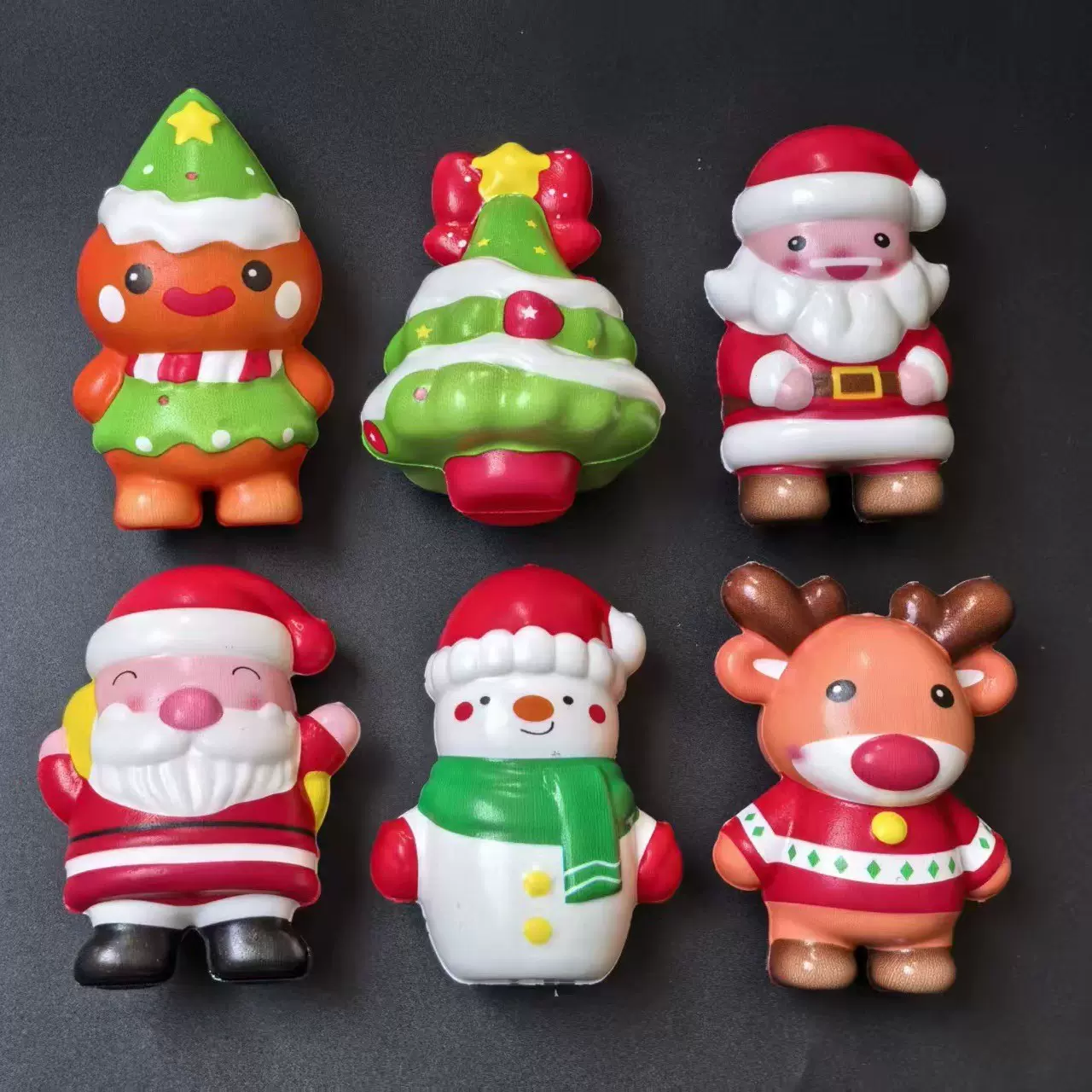 爆款圣诞捏捏乐解压玩具慢回弹发泄神器卡通减压学生礼品礼物批发