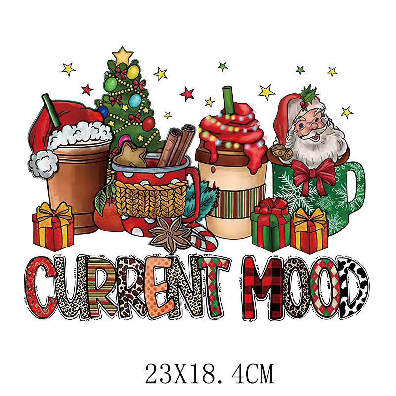 国境を越えて老人のクリスマスに服のプリントを熱転写するシールの耐水洗い熱転写シールを熱転写する|undefined