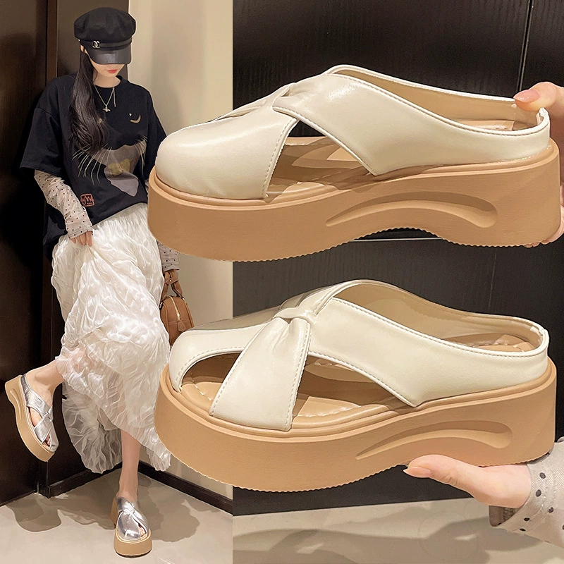 Женские полусапожки Birkenstock для летнего сезона 2025, новый французский стиль, суперпопулярные сандалии на одной ноге с перекрестными ремешками и мягкой подошвой.