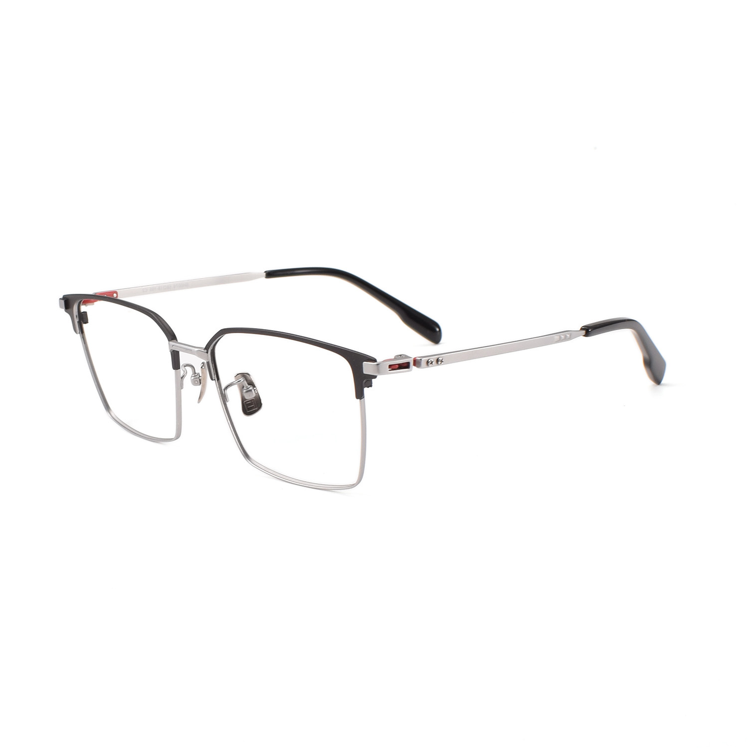 Marco de Gafas Cuadrado 153mm SH0078 de Titanio Puro para Cara Grande image 3