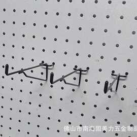 工厂孔板层板托洞洞木板挂钩三角钩金属展示架铁钩加工定制