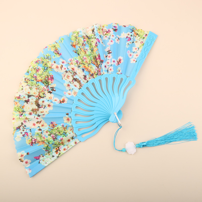 Abanico Plegable de Encaje de Plástico, Estampado, para Danza image 93