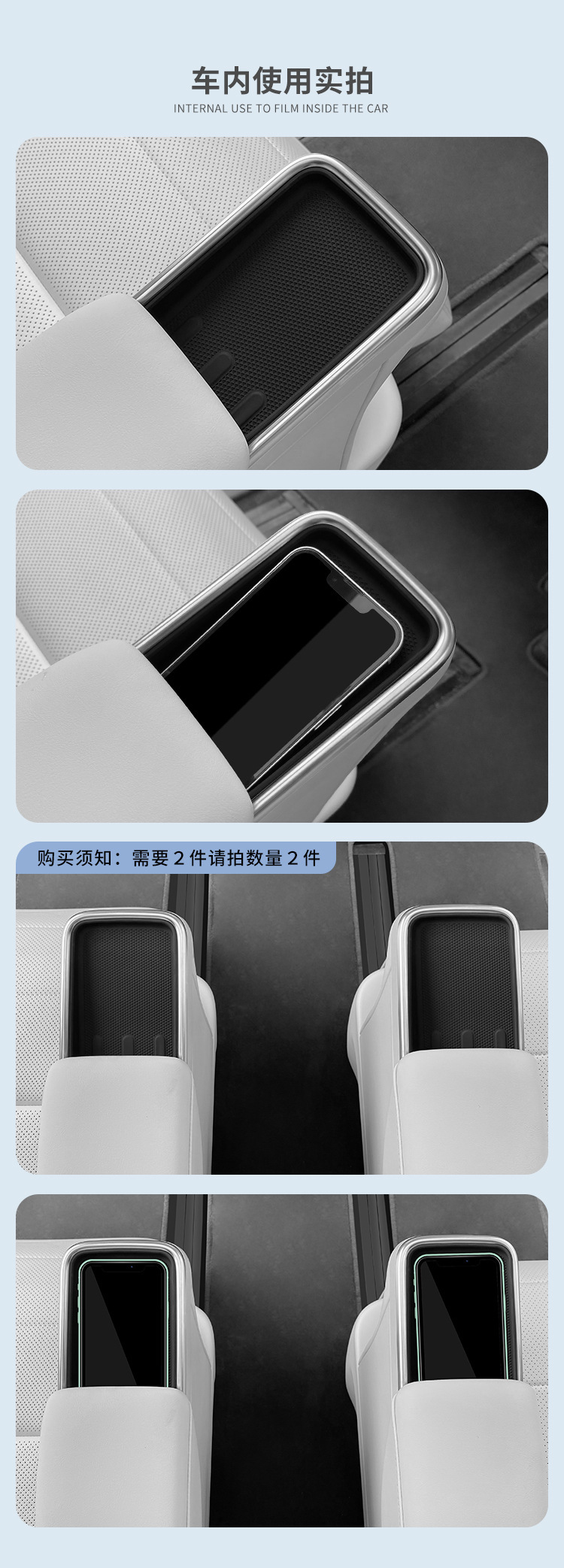 Suitable for ideal MEGA central control wireless charging silicone anti-slip pad car protection car interior products modification