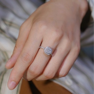 Factory Direct 18K Real Gold Natural Real Diamond Women's Ring Diamond Ring