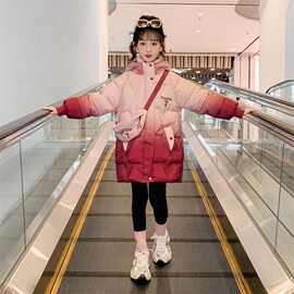 女童棉服2025新款外套棉衣冬季渐变儿童棉服加厚女孩棉袄外套其他