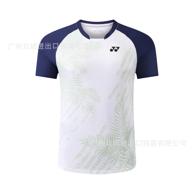 YY新款速干羽毛球服女款小飞袖运动t恤大赛服短袖男比赛队服球衣|undefined