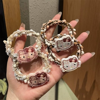 新款可爱猫咪头绳发绳甜美少女心马尾发圈皮筋学生简约发饰批发