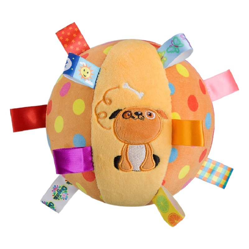 Perro de felpa sonido sonando pelota de juguete mascota mordedura-resistente a la interacción de acompañamiento de entrenamiento de perros medianos y grandes Suministros de fútbol