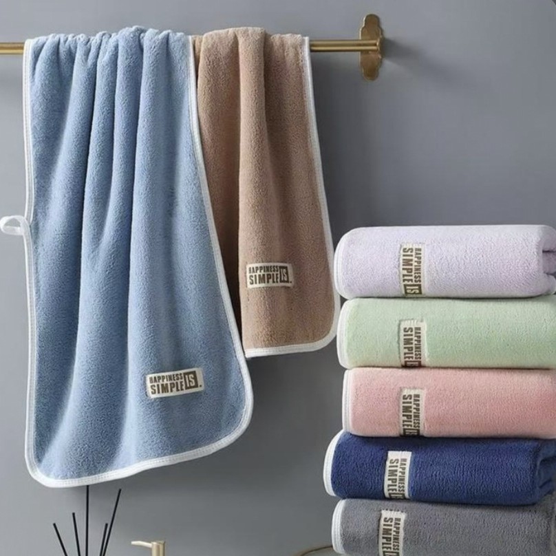 fashionable quick dry beach coral bath towel