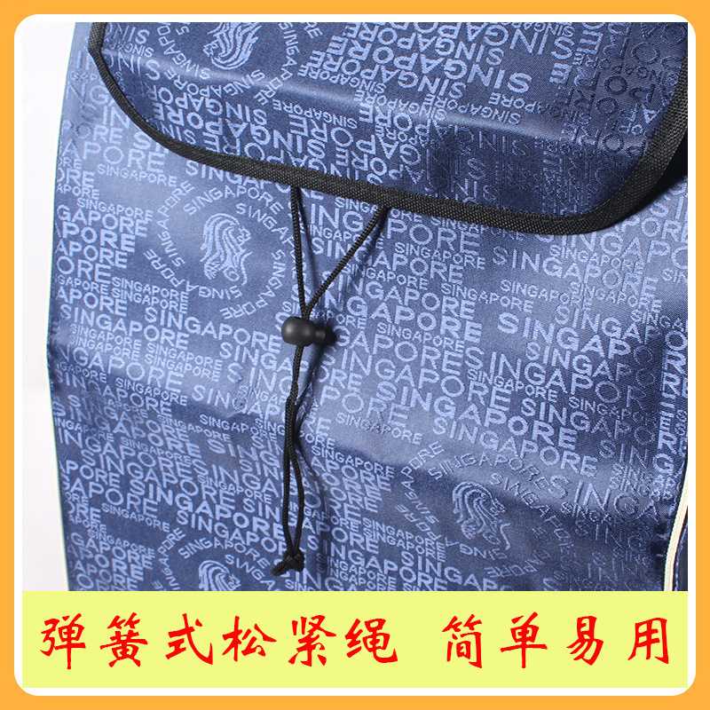 Bolsa de coche de compras grande al por mayor bolsa de carro de mano bolsa de carrito de compras bolsa de tela engrosada carrito de compras impermeable
