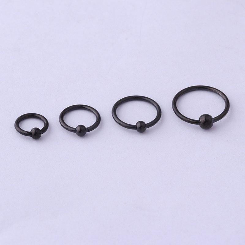 Fashion Circle Stainless Steel Plating Nose Ring display picture 2
