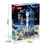 乐乐兄弟 Lego, аэрокосмическая ракета, космический корабль, космическая модель корабля, конструктор, игрушка, подарок на день рождения