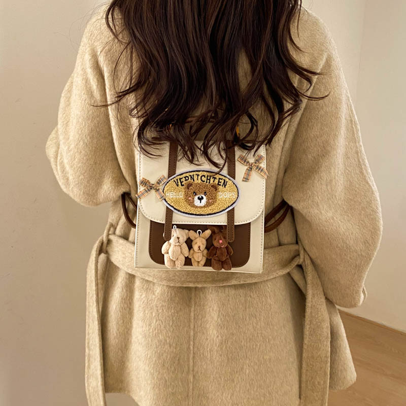 Mochila de diseño de nicho para mujeres 2026 nueva moda estilo universitario simple diario viaje ocio retro mochila