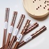 Japanese -style creative stickers wooden chopsticks Indonesian iron wood chopstick pointed chopsticks