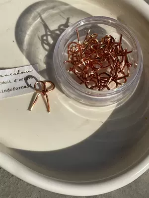 Christmas Jewelry Mixed Color Material, Dırnaq bəzəkləri - rose-gold-box-20-pieces
