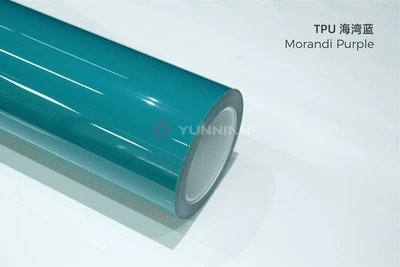 glossy full car wrap film, Auto Color Change Film - tpu-gulf-blue-15215m