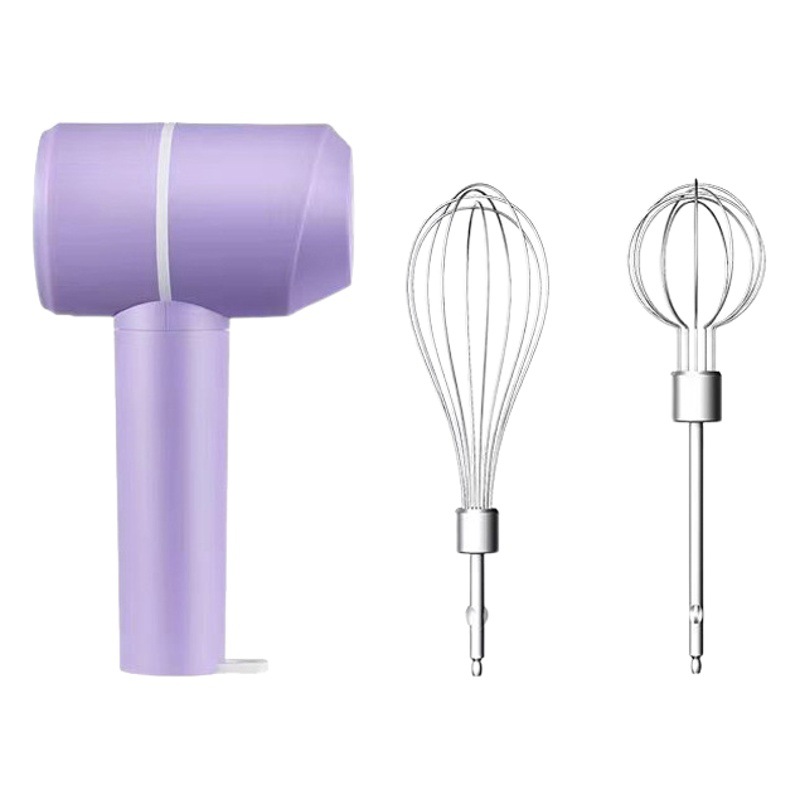 Wholesale mini automatic egg beater electric household handheld stainless steel cream beater small rechargeable egg beater