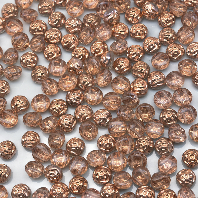 Nuevo checa perlas de vidrio preciosa Bossa Rosa 29 colores 8mm,12mm perlas sueltas 100g paquete