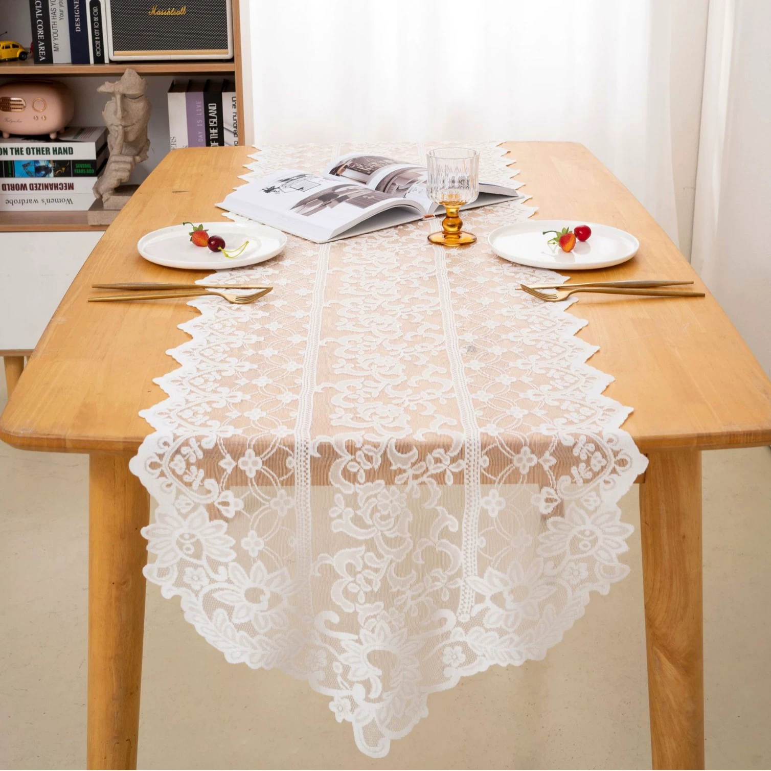 Новая Table Flag Lace Table Decoration Strip французское простое убранство зала гостиная уборка магазина оптом
