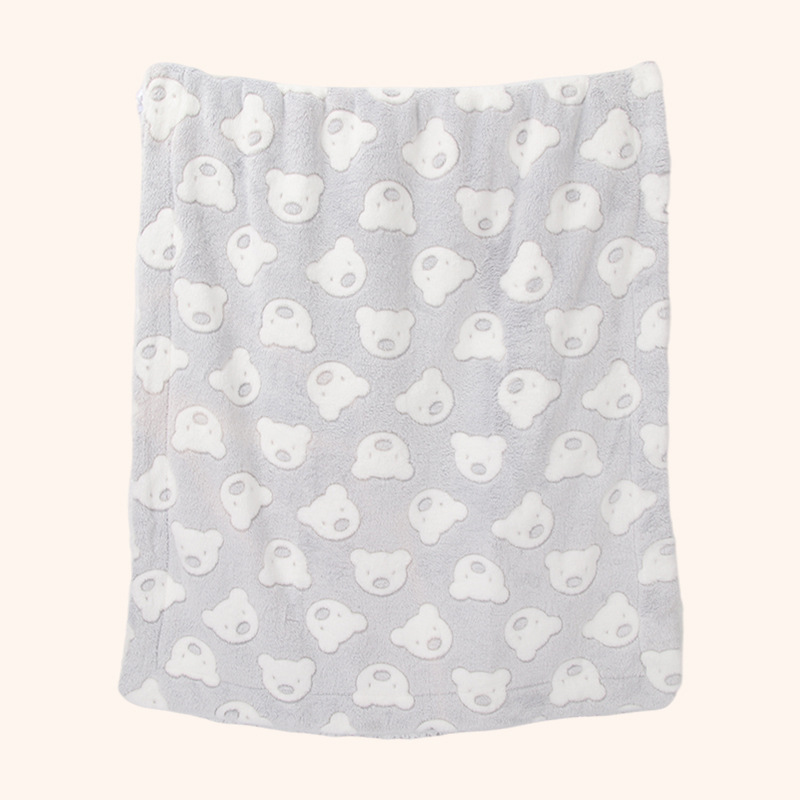 Manta de peluche para bebé Sunnozy, manta transfronteriza para las cuatro estaciones, manta para envolver al bebé, manta suave de doble capa