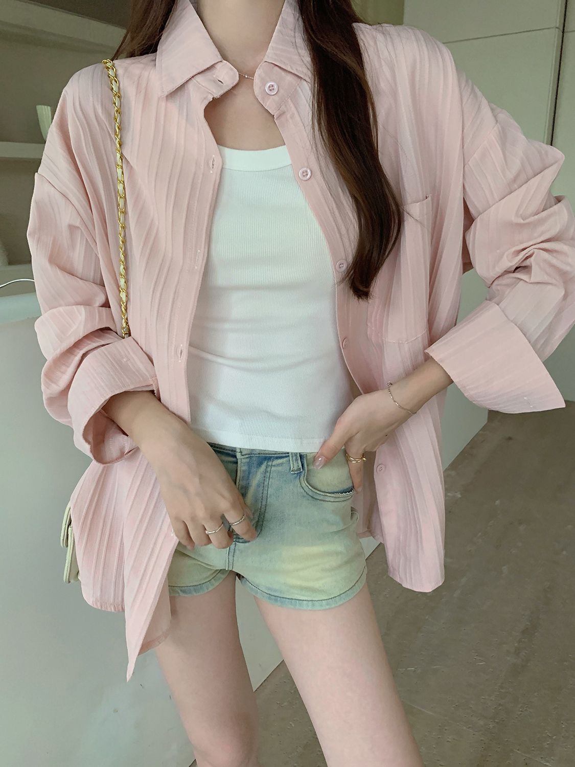 분홍색